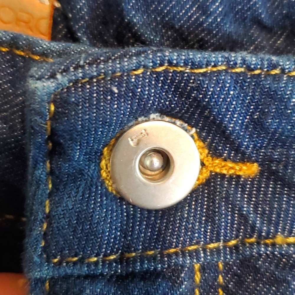 Pilcro Dark Blue Flare & Wide Leg Jeans - Picture 4 of 12